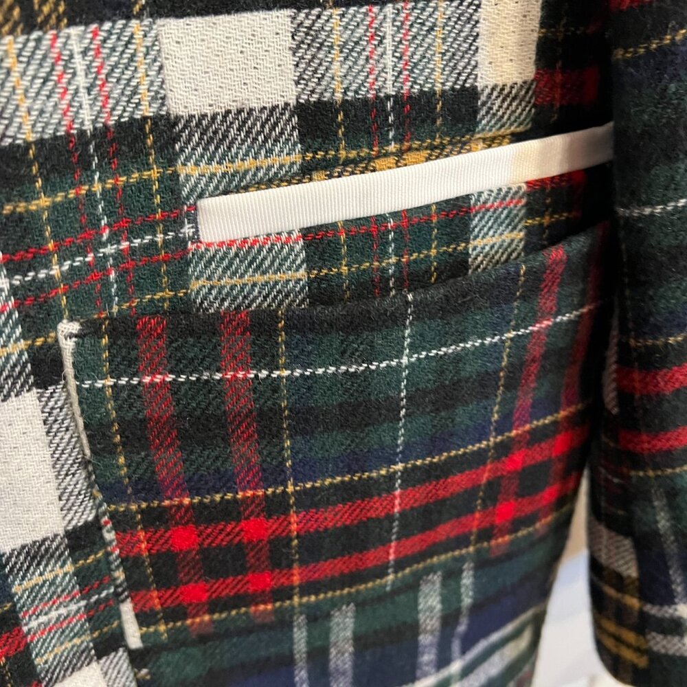 Banana Republic Multi-Colored Patchwork Plaid Woo… - image 8